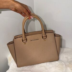 Michael Kors Tan Leather Tote Bag